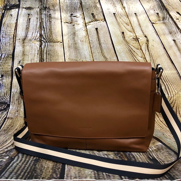 COACH • CHARLES MESSENGER IN SMOOTH LEATHER - Picture 3 of 8